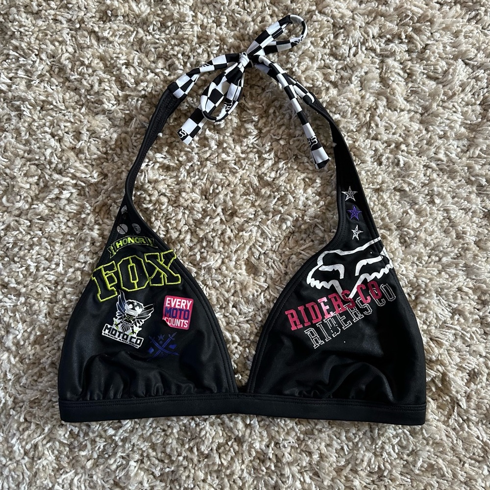 Y2K Fox Racing Bikini Top